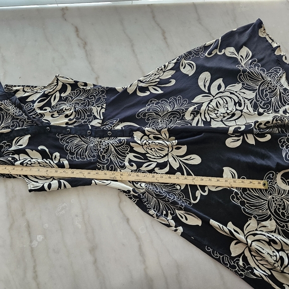 Vintage Floral Print Fit and Flare Dress - Size 165/88A (US 6-8) - Picture 5 of 11